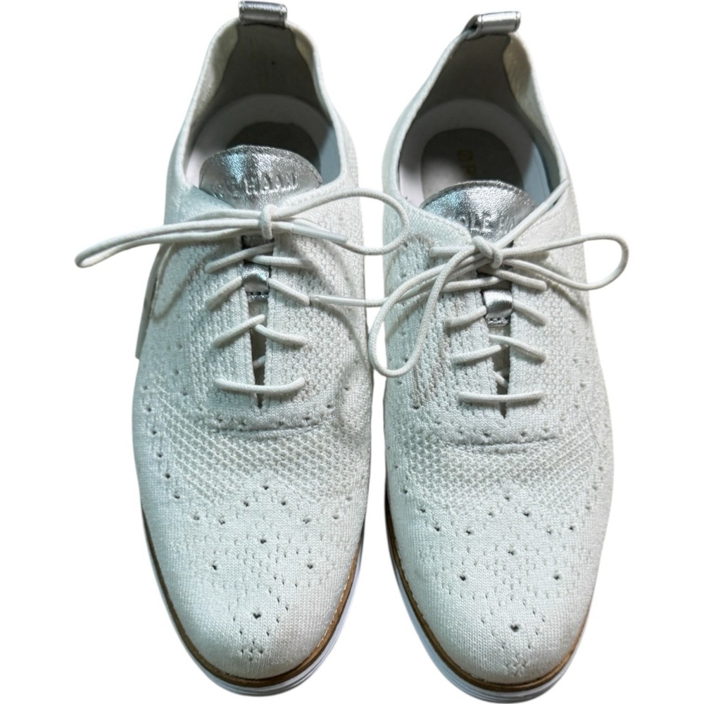 Cole Haan Original Grand Stitch Lite Oxford Lace Up Shoes Womens Size 9.5B White